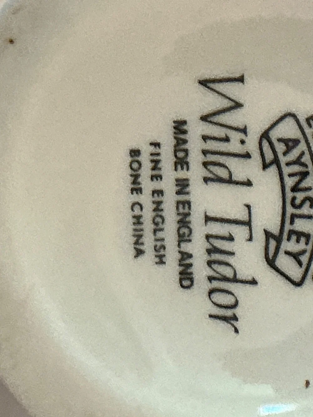Vintage Aynsley fine bone china bud vase in the Wild Tudor